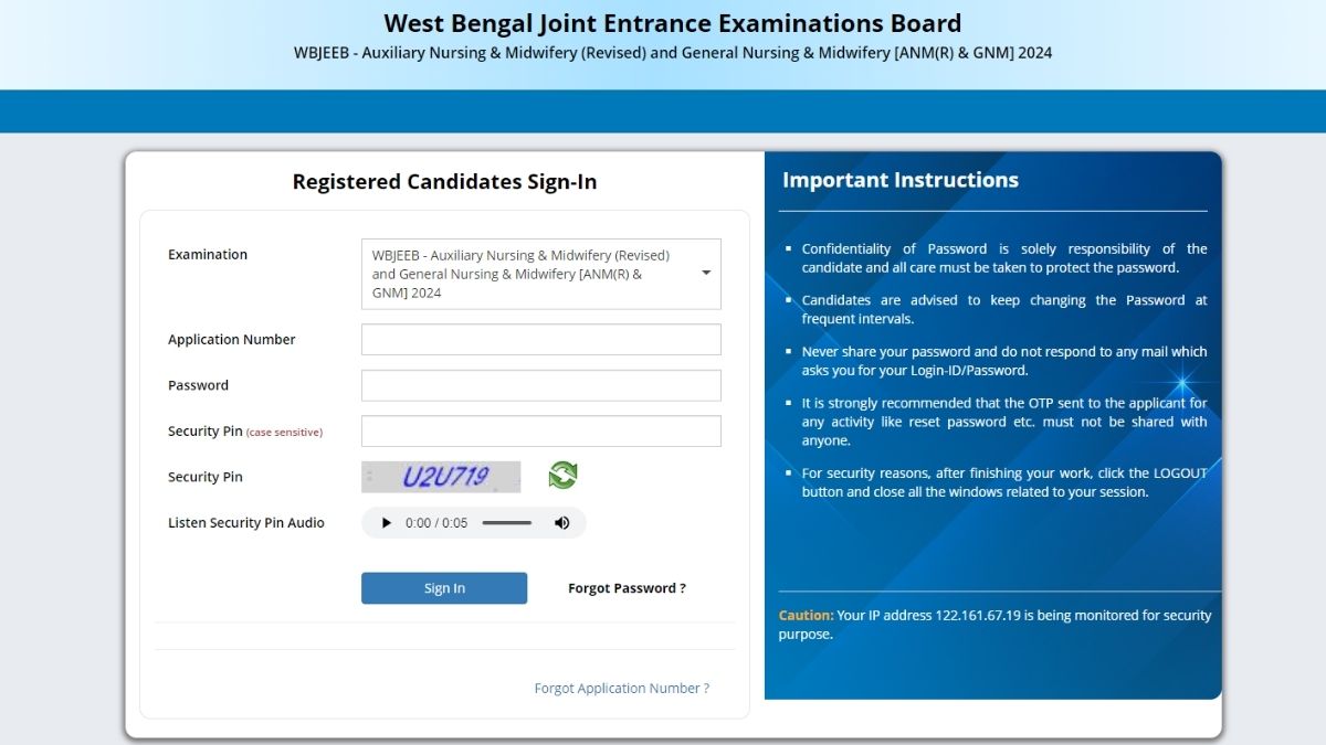 WB ANM, GNM Answer Key 2024 Out at wbjeeb.nic.in