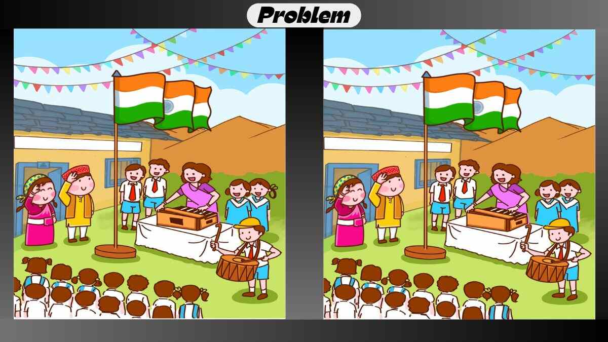 Find 3 Differences in 25 Seconds in This Indian Flag Picture