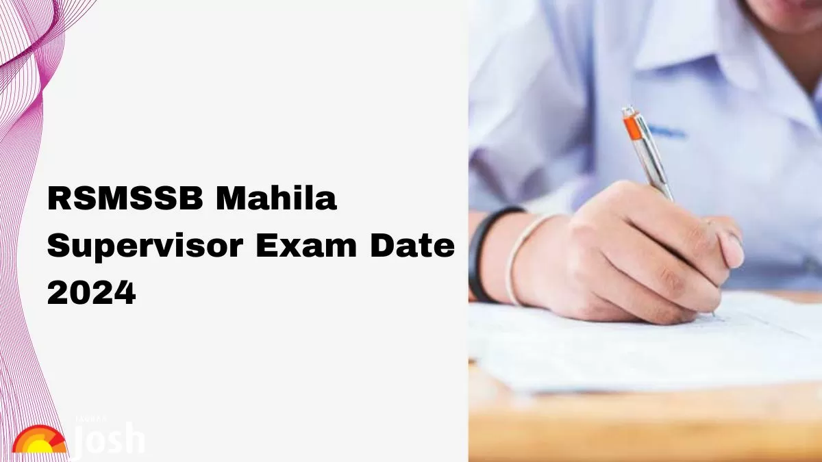 Check the complete exam schedule for RSMSSB Mahila Supervisor Recruitment 2024 here.
