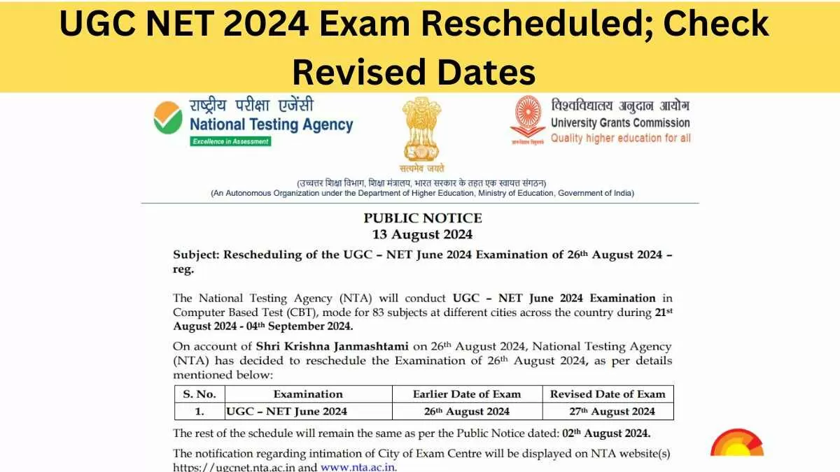 Know the UGC NET revised exam date 2024 here. 