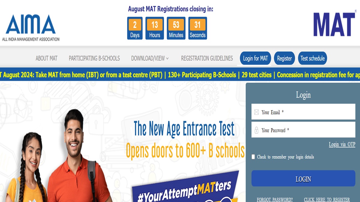 MAT 2024 CBT Mode Admit Card Out at mat.aima.in, Get Direct Link Here