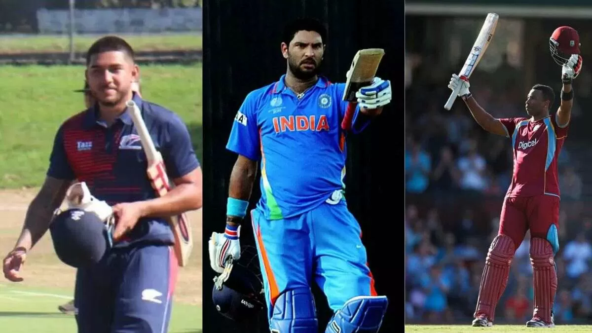 T20I Records: Most Runs in an Over with Bowler and Batsman Name