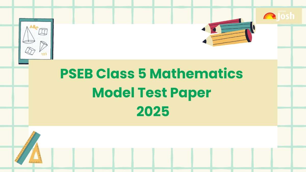 PSEB Punjab Board Class 5 Maths Sample Question Paper 2025: Download PDF For Free