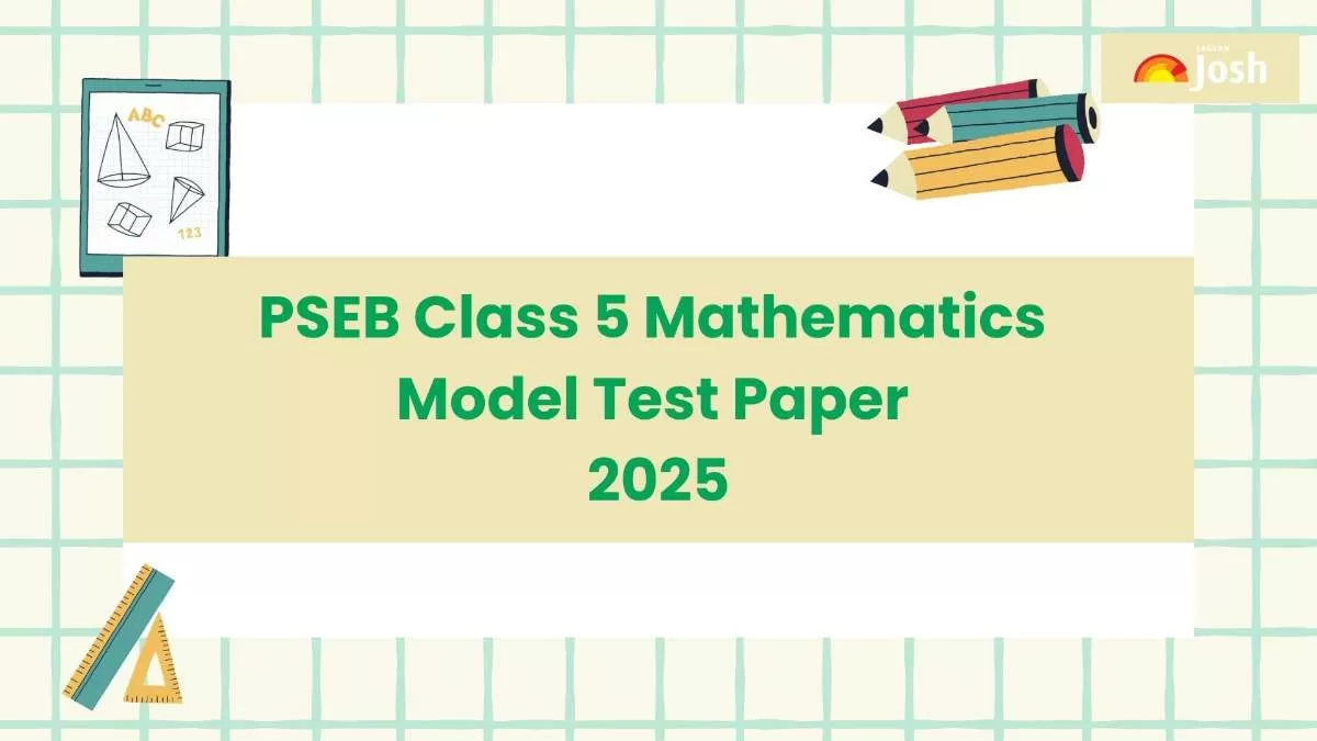 Download PSEB Class 5 Maths Model Test Paper 2025.