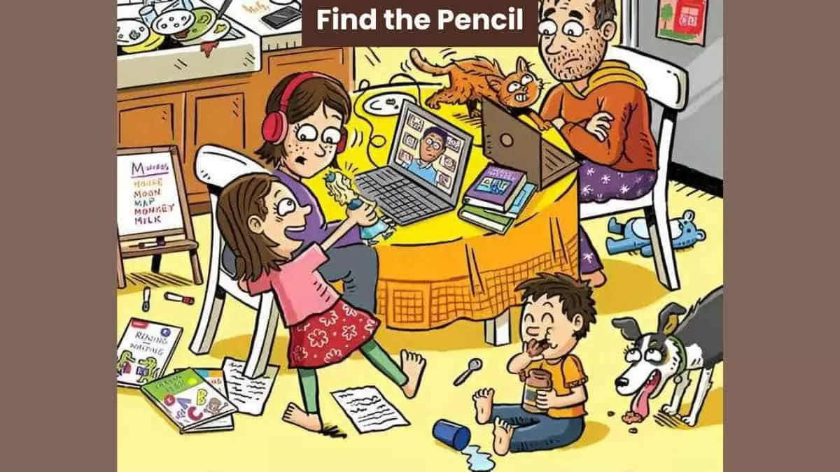 Find hidden pencil in 5 seconds
