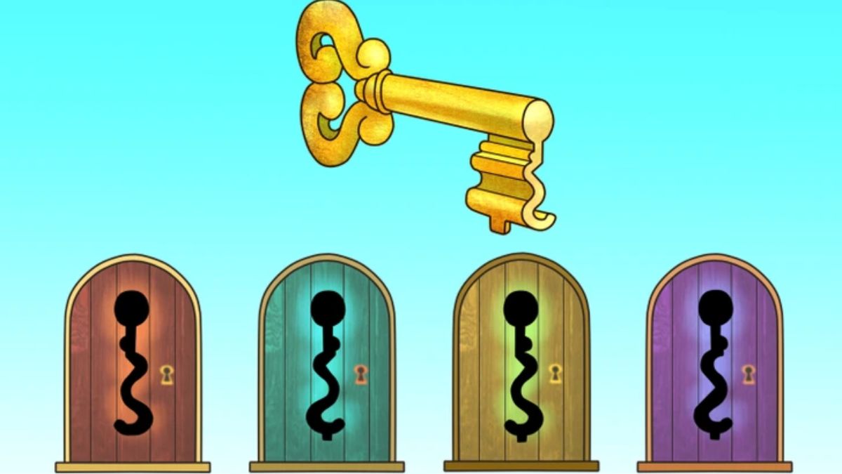 Brain Teaser IQ Test: How Smart Are You? Find The Correct Keyhole In 8 Seconds!