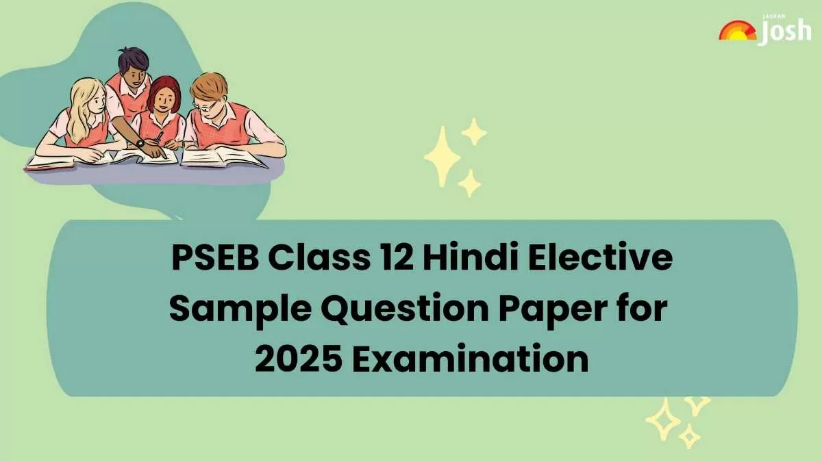 PSEB Class 12 Hindi Elective Model Test Paper for 2025 Examinations.
