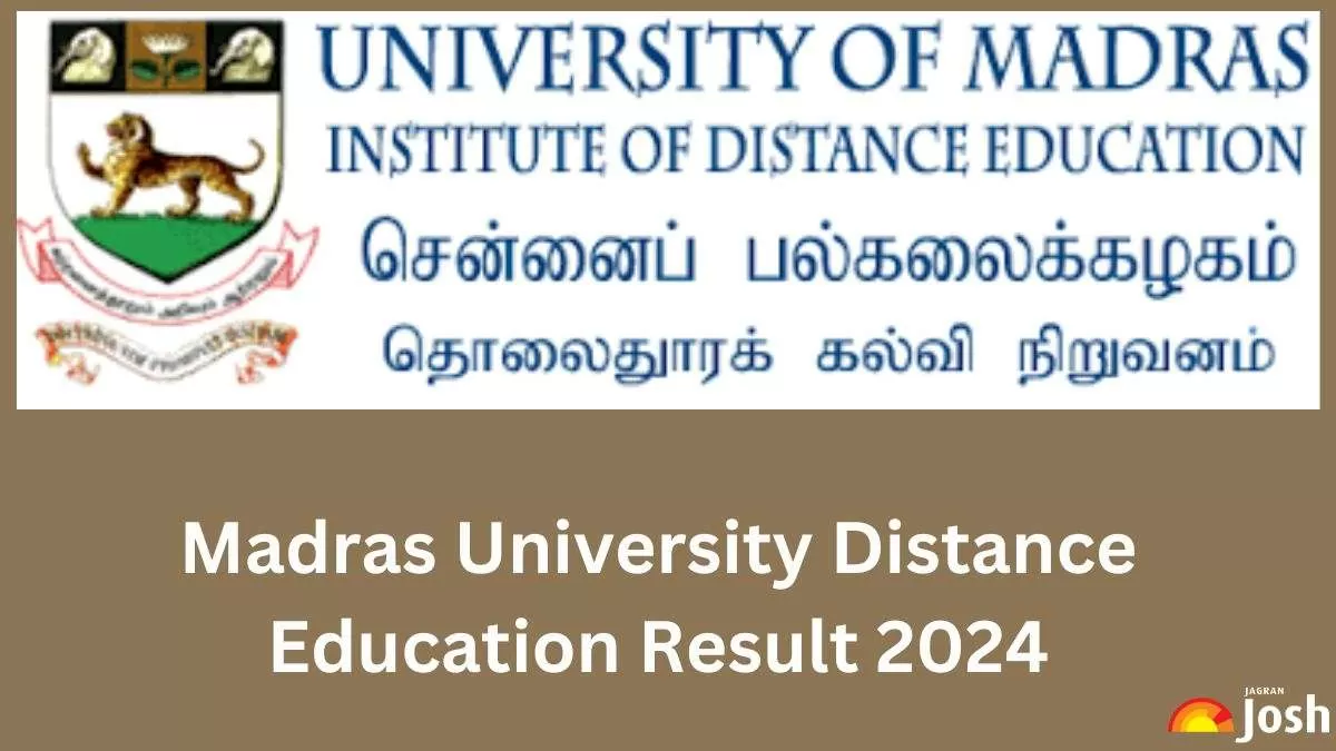 Madras University Distance Education Result 2024 At Ideunom.ac.in ...