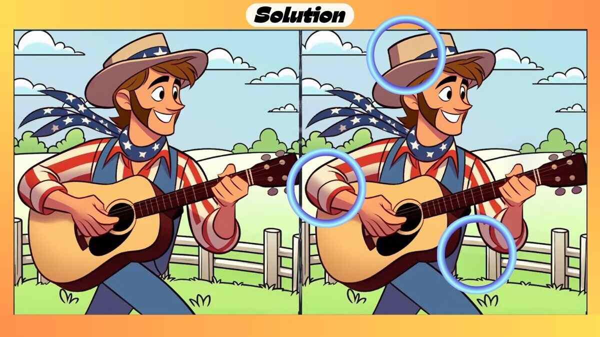 Find 3 Differences in 28 Seconds in This Singing Bard Picture