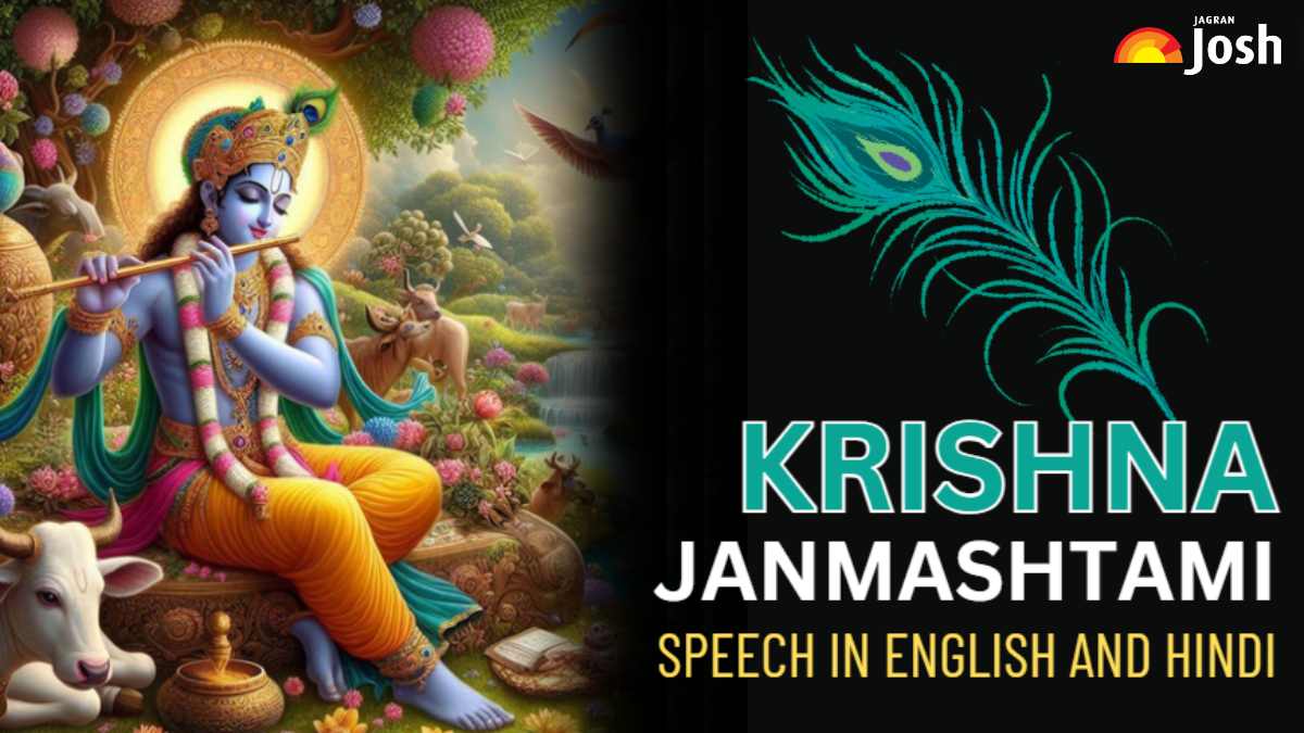 Krishna Janmashtami Speech in English and Hindi for Students 2024