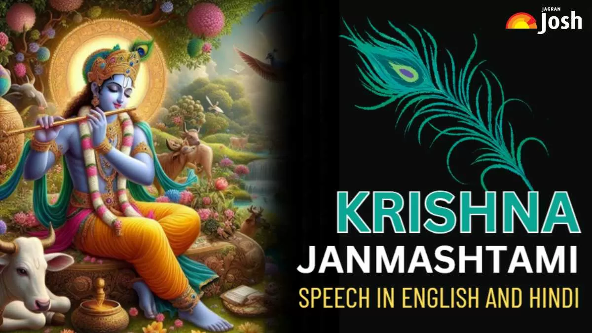 Get here Krishna Janmashtami Speech in English and Hindi for Students