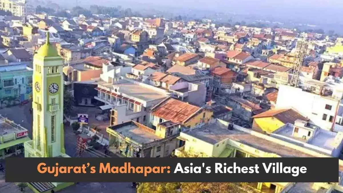 Madhapar's wealth is mainly due to its NRI (non-resident Indian) families, who send large sums of money back to local banks and post offices every year.