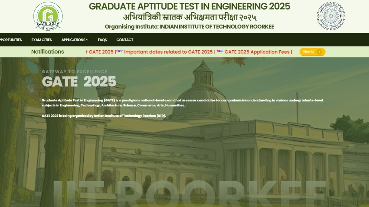 GATE 2025 Registration Begins Tomorrow At Gate2025.iitr.ac.in, Check ...