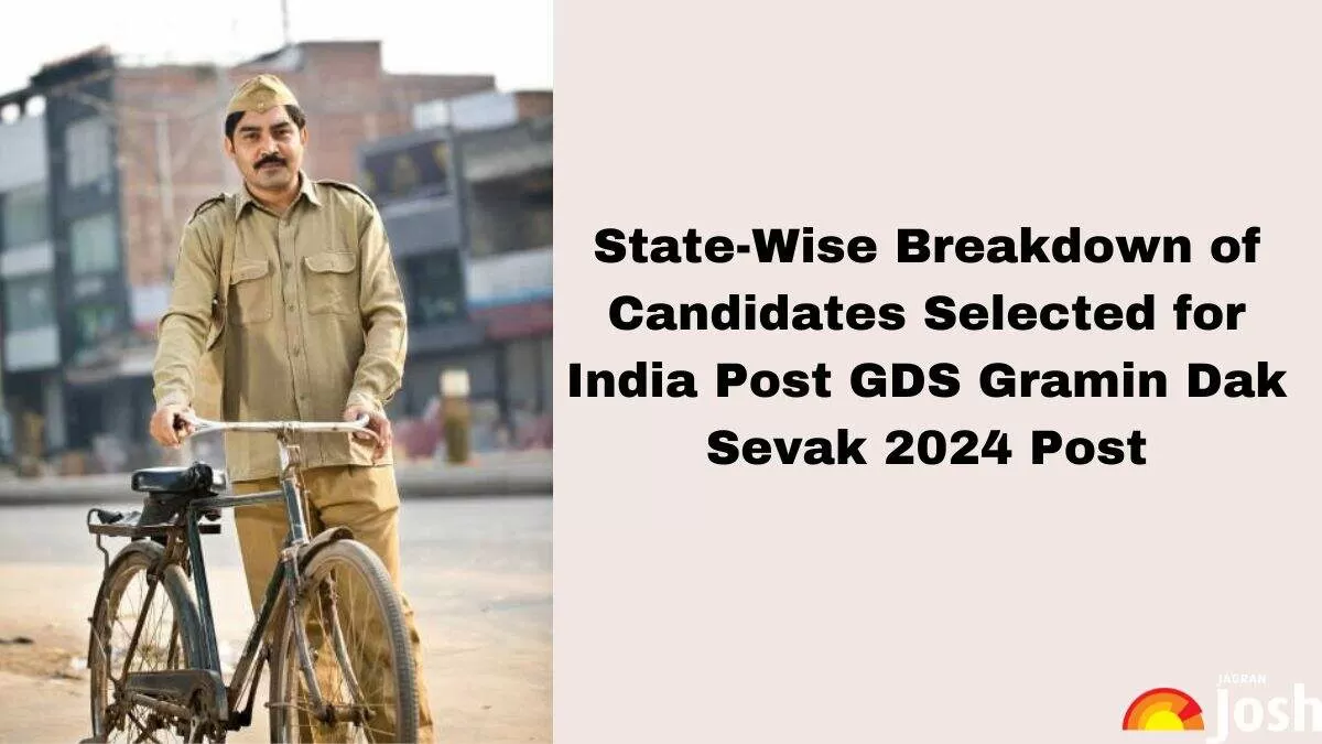 Know the state-wise number of candidates selected for India Post GDS. 