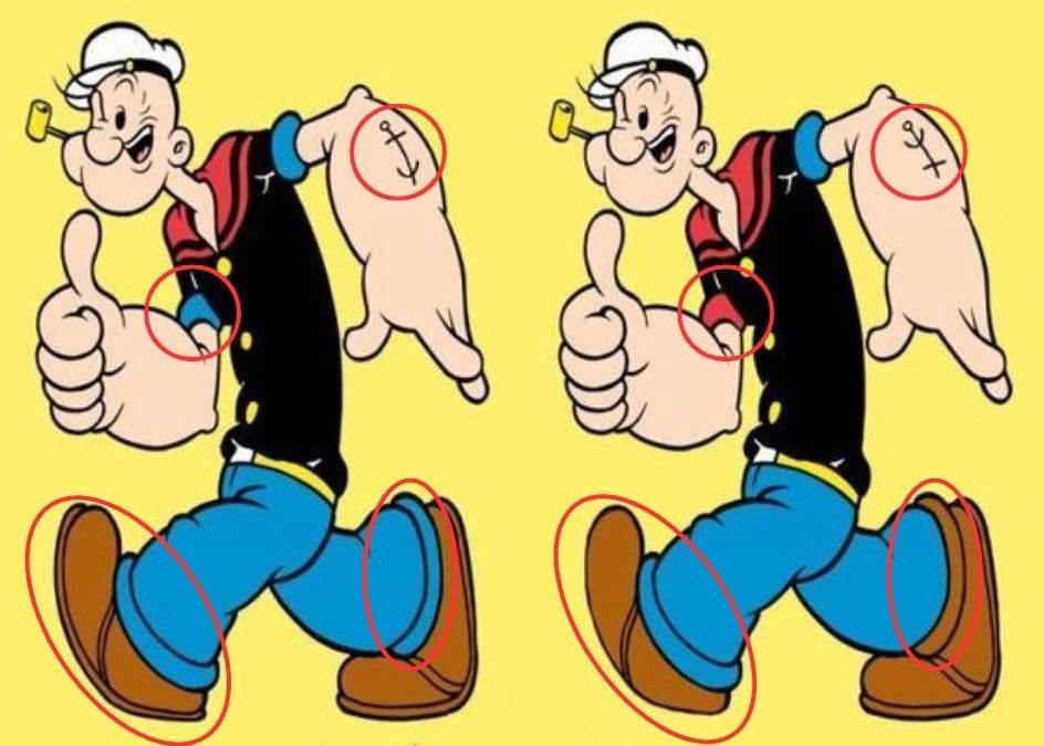 spot the differences with answers