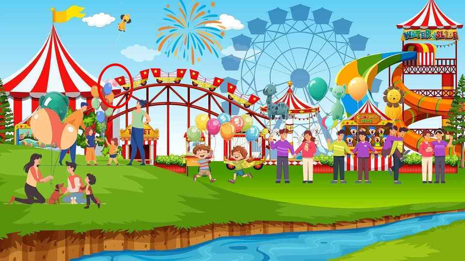 Picture Puzzle IQ Test: Find the hidden elephant in the carnival in 7 ...