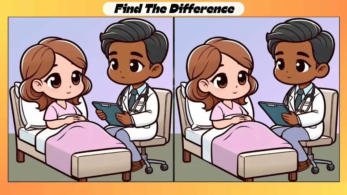 Find 3 Differences in 20 Seconds in This Doctor and Patient Picture
