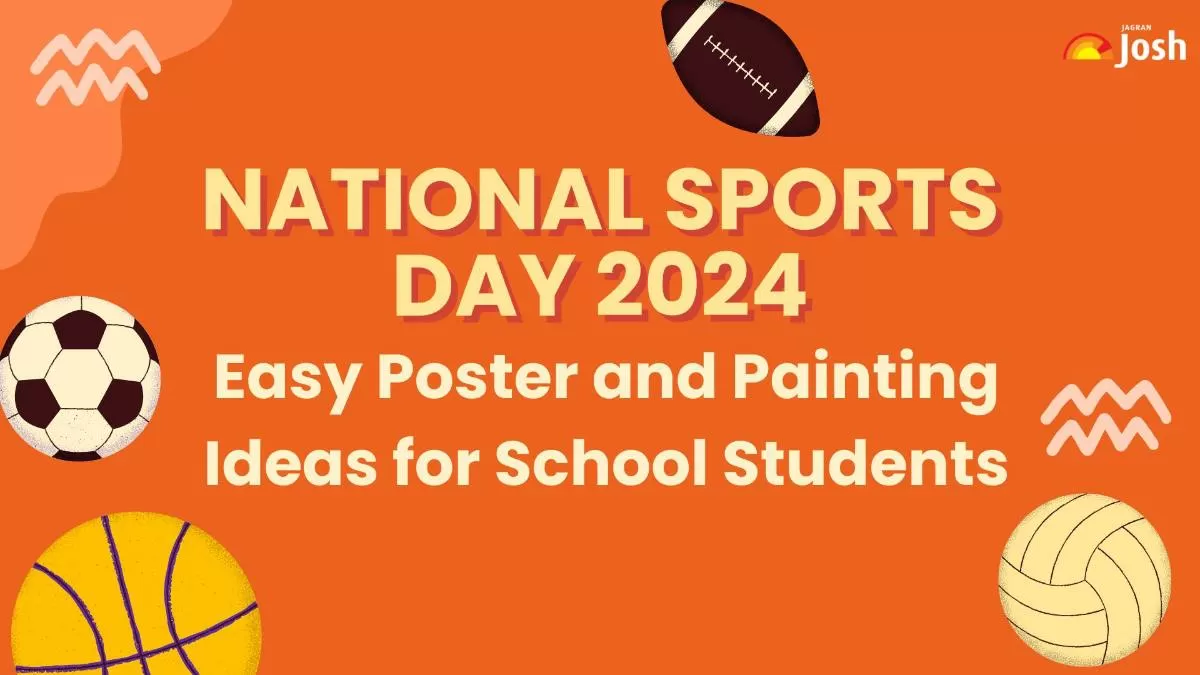Simple Poster Ideas for National Sports Day for Students.