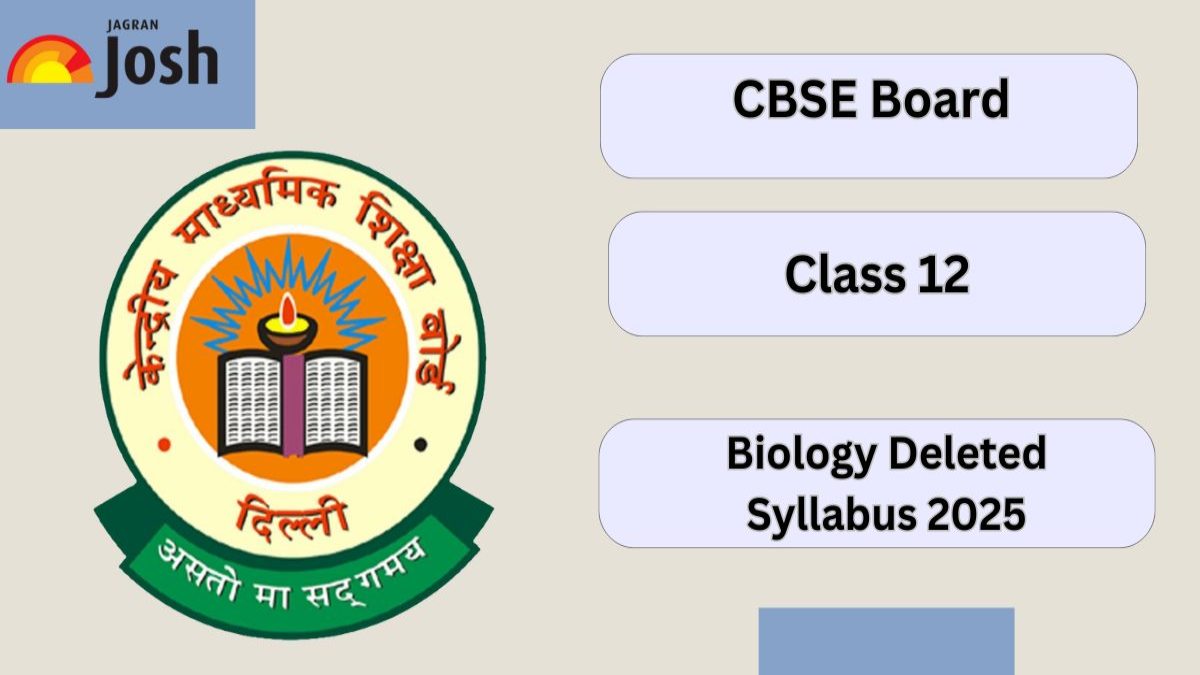 CBSE Class 12 Biology Deleted Syllabus 2025: Check The Deleted Topics Here! 