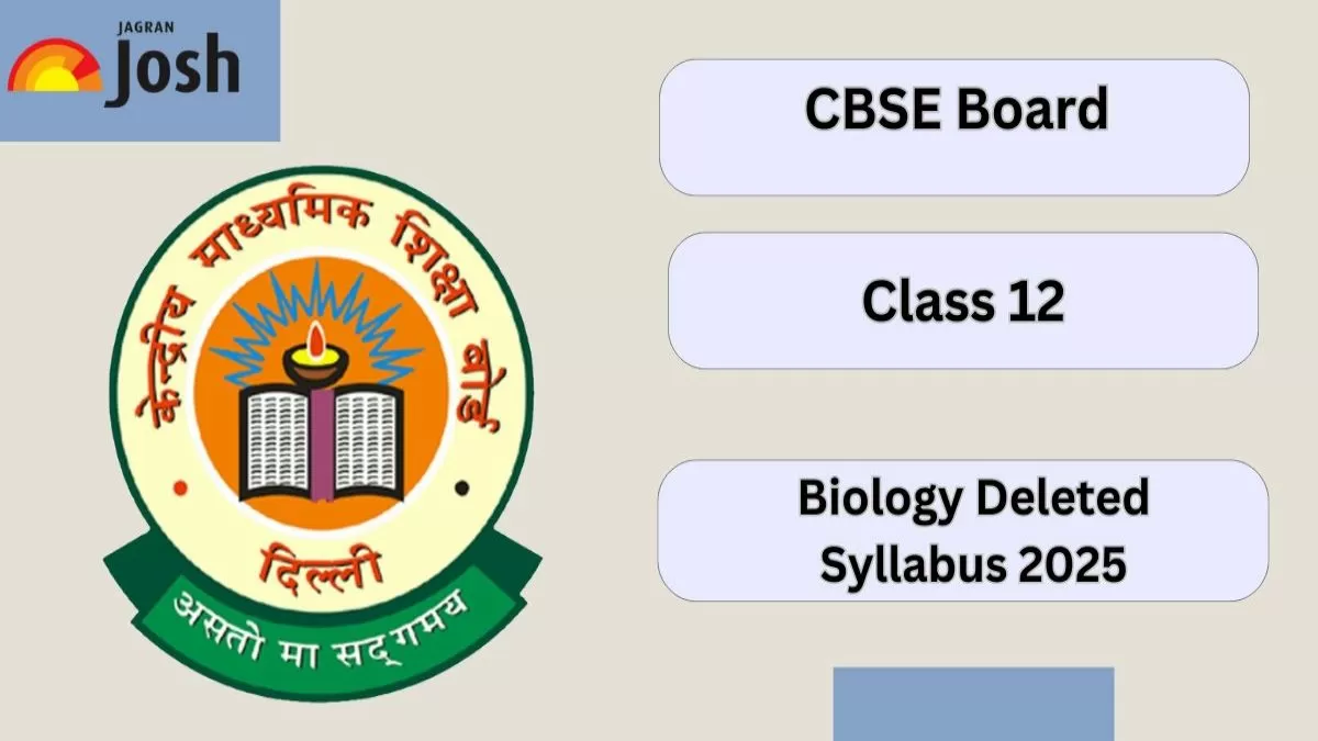 CBSE Class 12 Biology Deleted Syllabus 2025