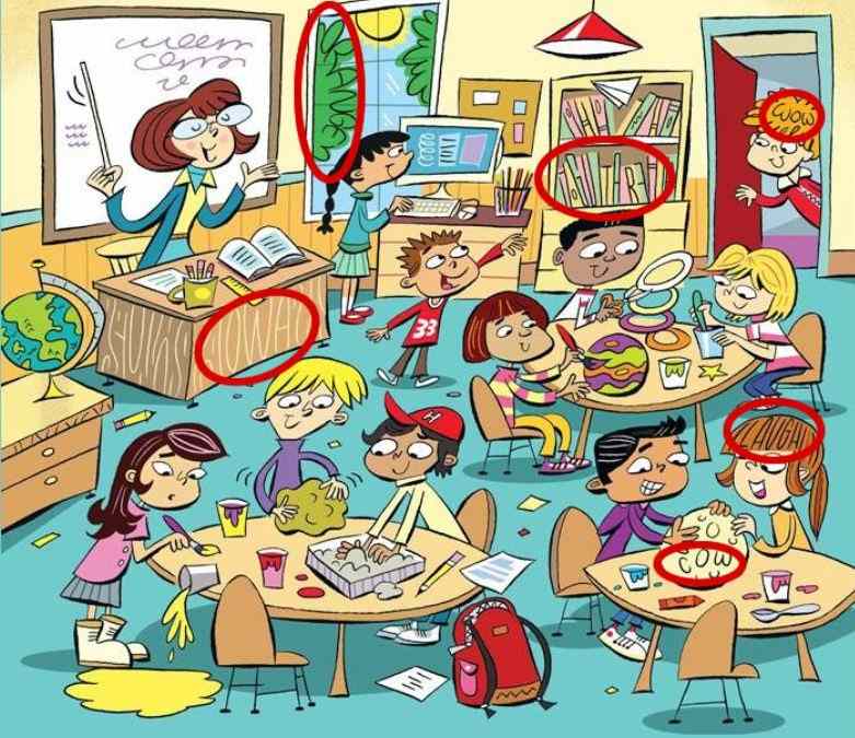 hiidden words puzzles