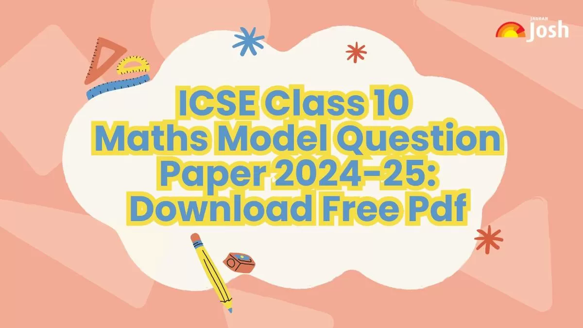 Students Download ICSE Class 10 Mathematics Sample Question Paper.