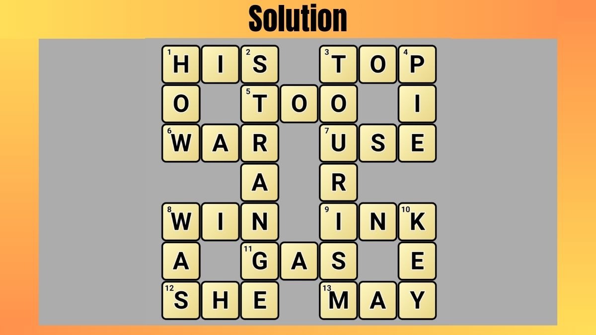 Crossword Puzzle Challenge: Solve in 97 Seconds, Hint Inside