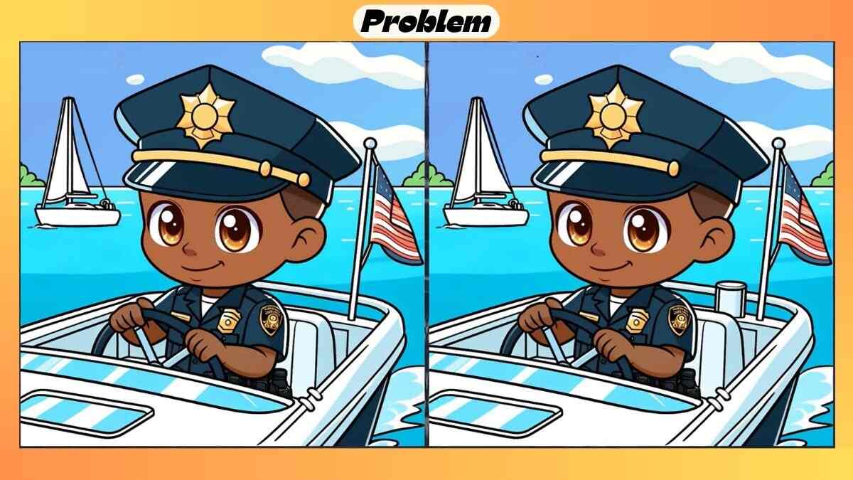 Find 3 Differences in 21 Seconds in This Policeman Picture