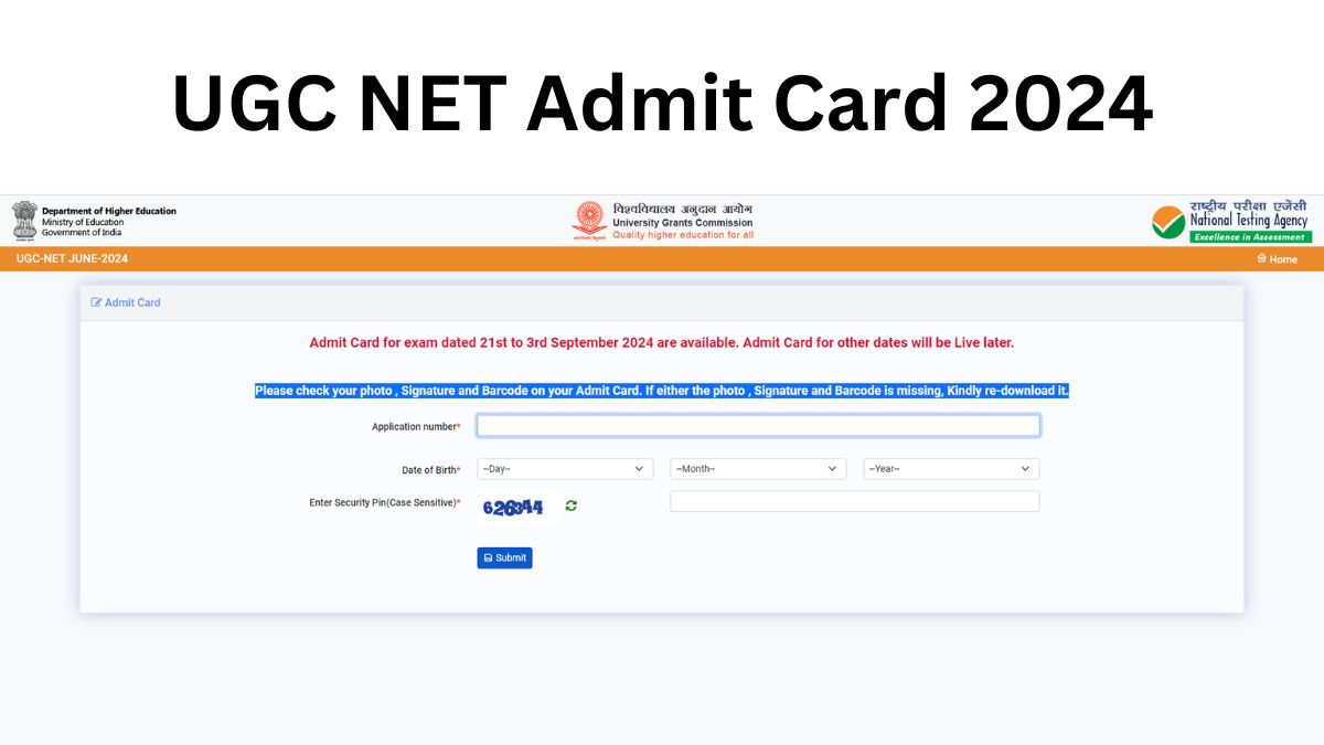 NTA UGC NET Admit Card 2024 OUT: यूजीसी नेट परीक्षा के प्रवेश पत्र ugcnet.nta.ac.in करें Download 