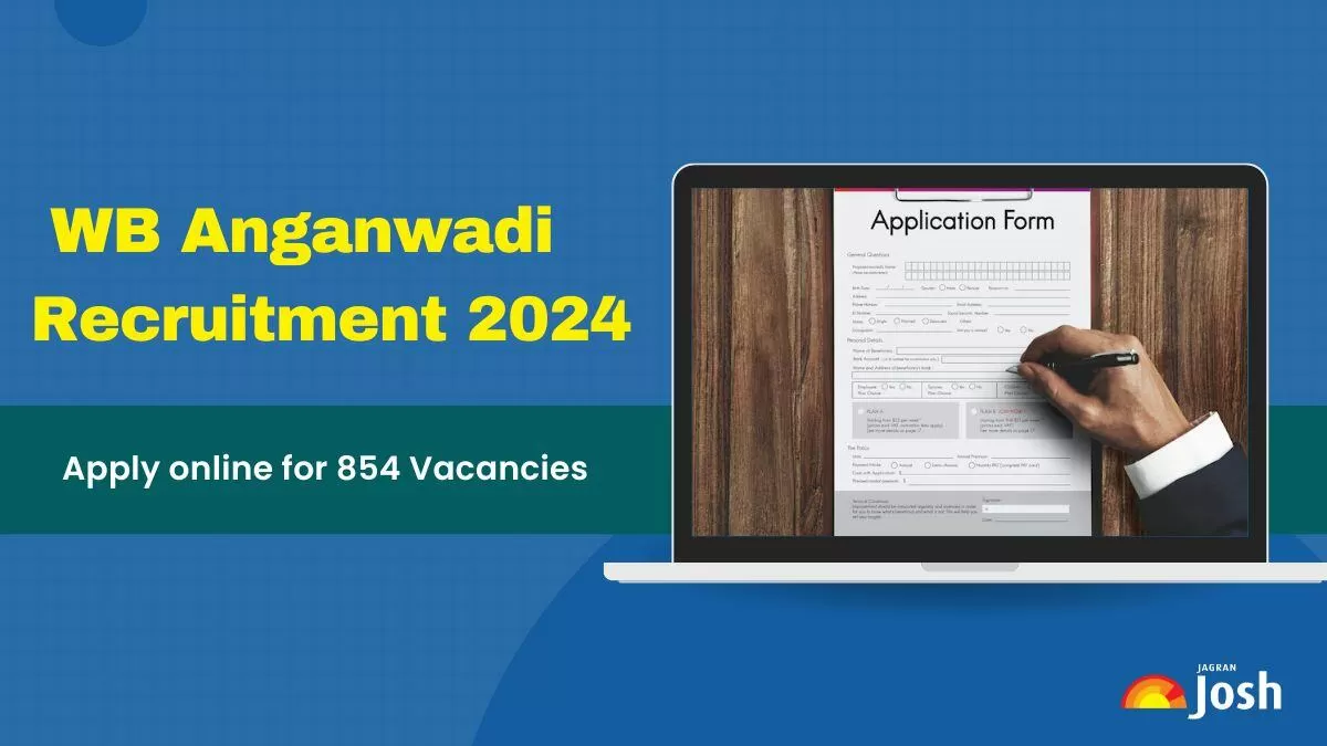 WB Anganwadi recruitment 2024 has started for 854 vacancies. 