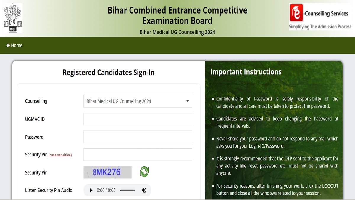 Bihar Neet Ug Round Seat Allotment Result Out Download Ugmac