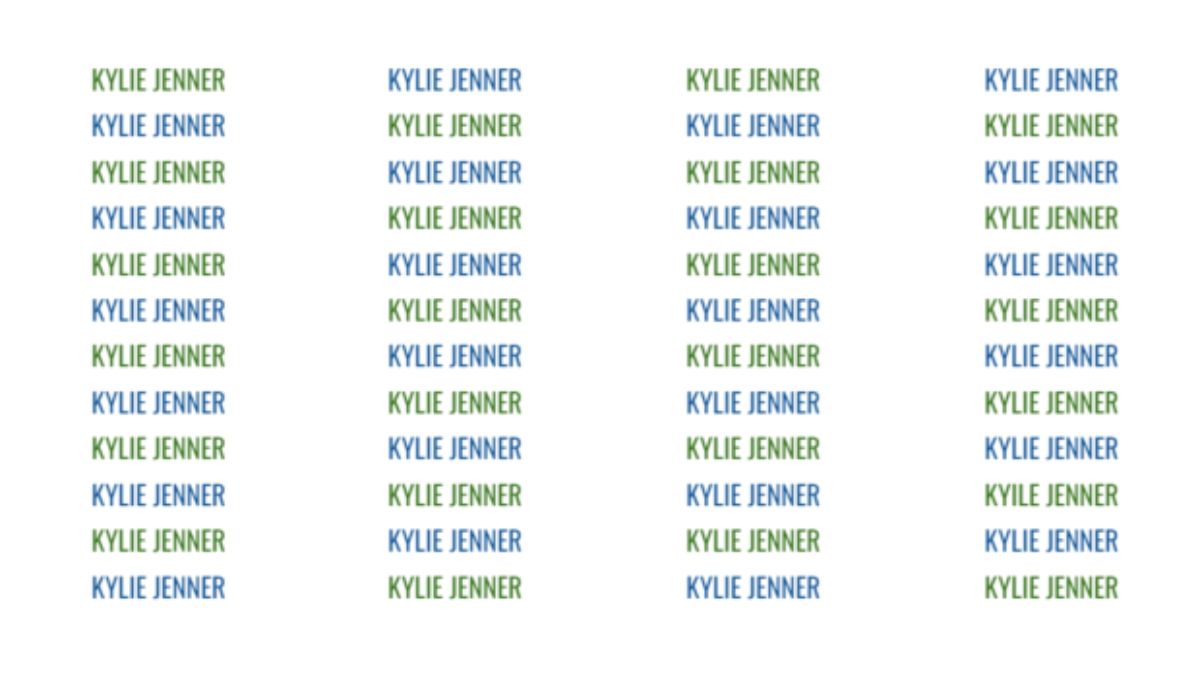 Picture Puzzle: Only 1% With Sharpest Eyes Can Spot The Misspelt Kylie Jenner In 9 Seconds!