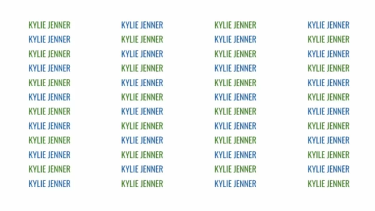 Spot the misspelt Kylie Jenner. Image: The US Sun