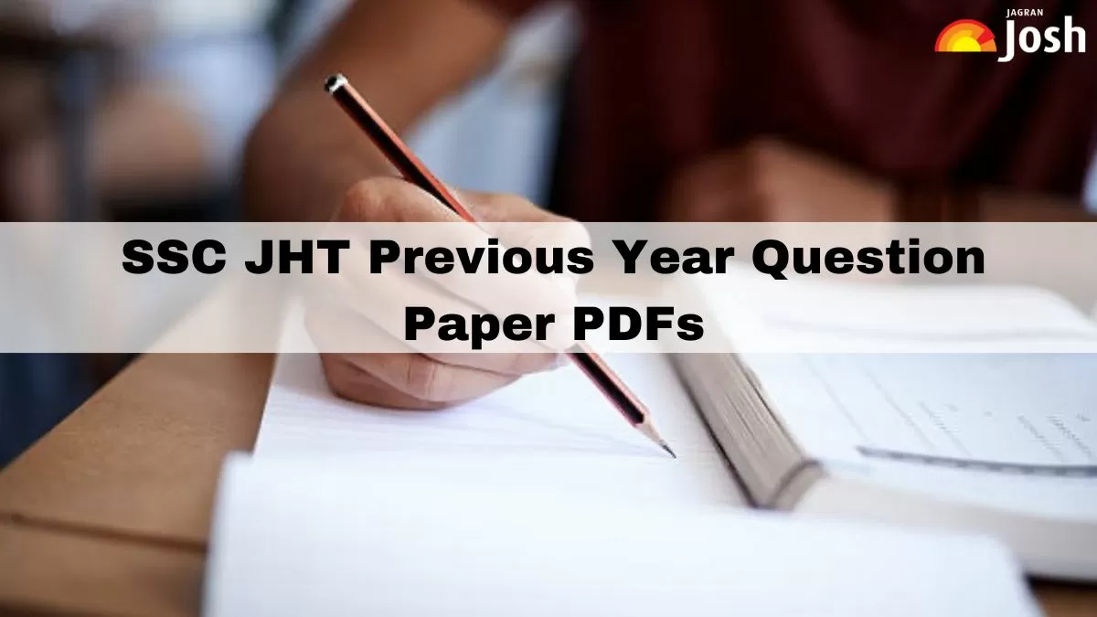 Download Free SSC JHT Previous Year Question Paper PDFs with Solutions here.