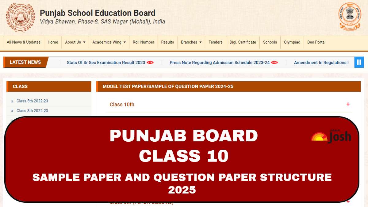 PSEB Punjab Board Class 10 Hindi Model Test Paper 2025: Download FREE PDF