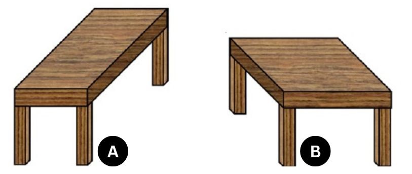 which table is bigger optical illusion pictures