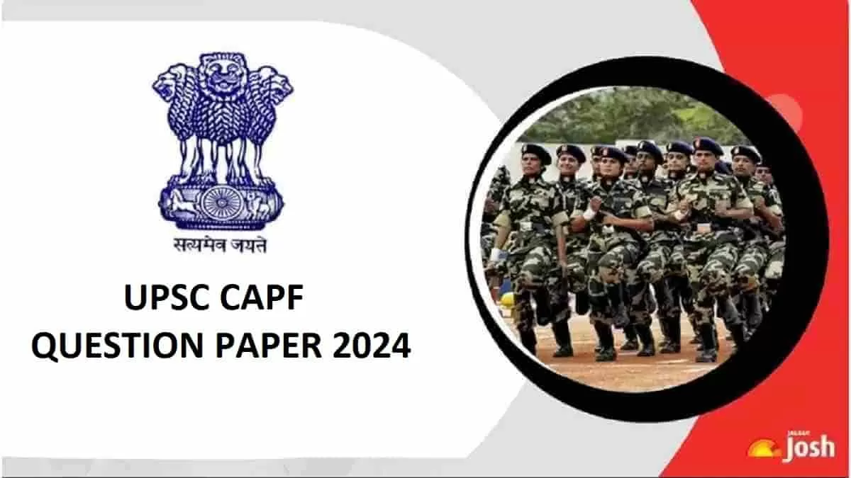 UPSC CAPF Question Paper Download