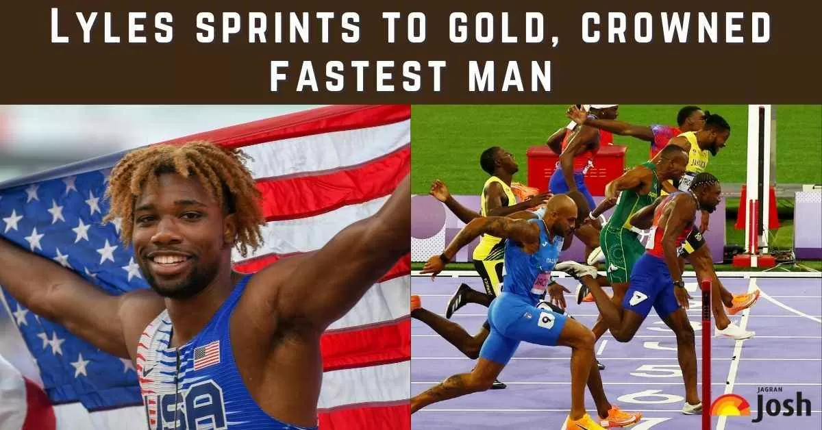 Noah Lyles, an American professional track and field sprinter, became the world’s fastest man by winning the men's 100-meter event at the 2024 Paris Olympics