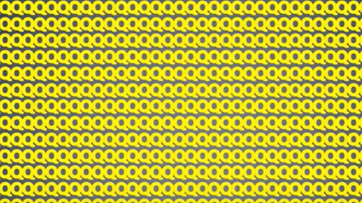 Brain Teaser IQ Test: Find One Odd Letter Hidden Among Q's – Only 8 Seconds To Pass This Challenge!