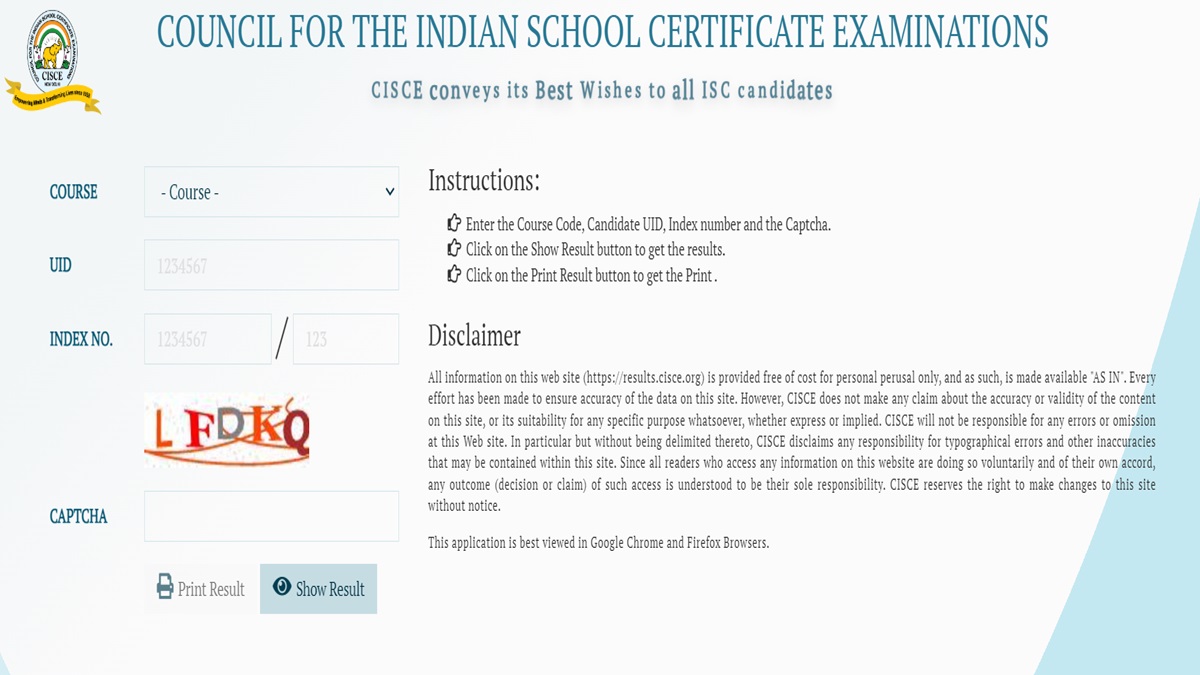 CISCE ISC Improvement Result 2024 Declared at cisce.org, Check CISCE class 12 Results Direct Link Here