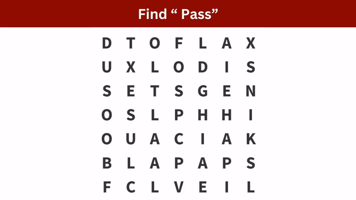 Find the word pass