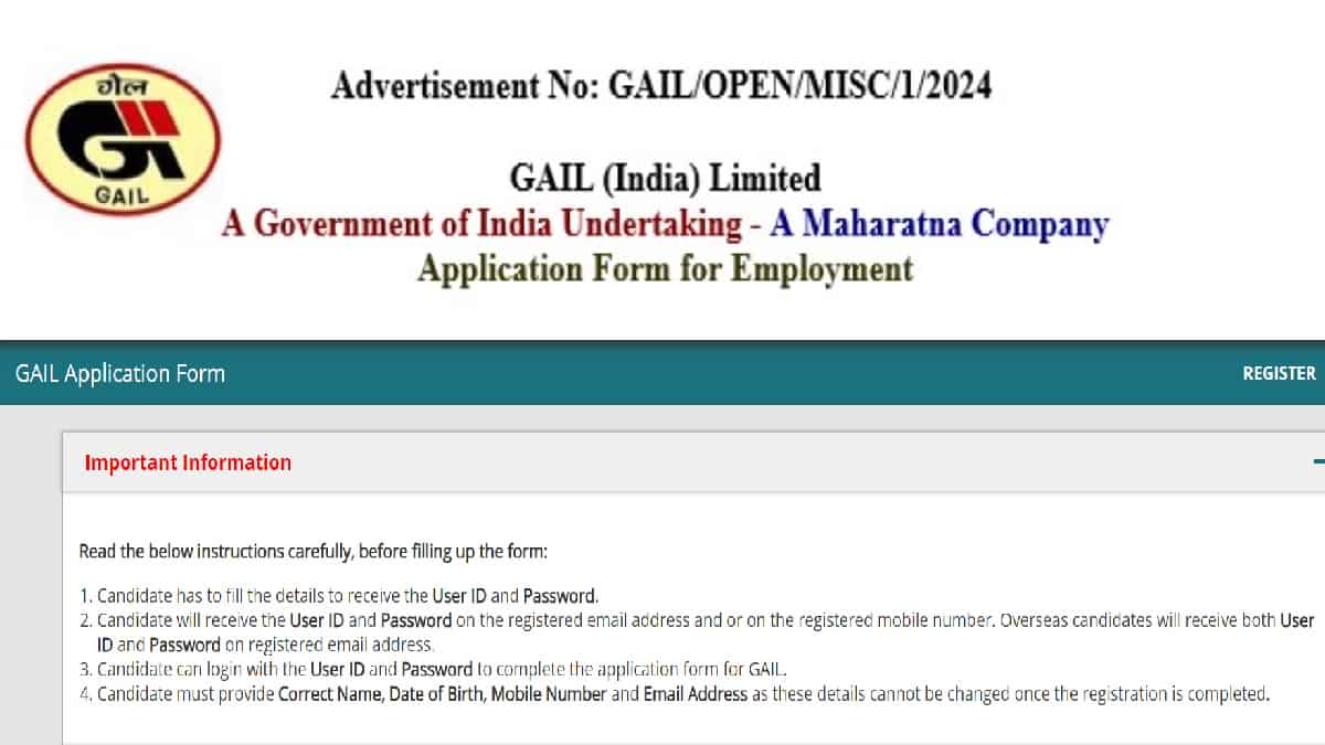 GAIL Recruitment 2024 for 391 Non Executive Posts, Apply Online at gailonline.com