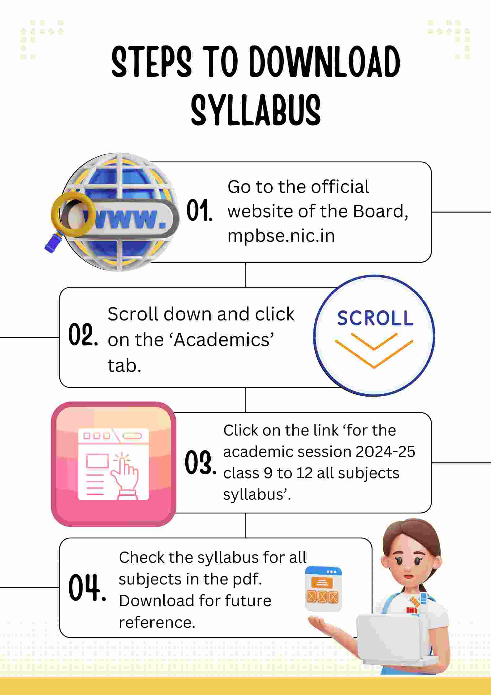 MP Board 11th Syllabus 2025 Download MPBSE Class 11 Subject Wise