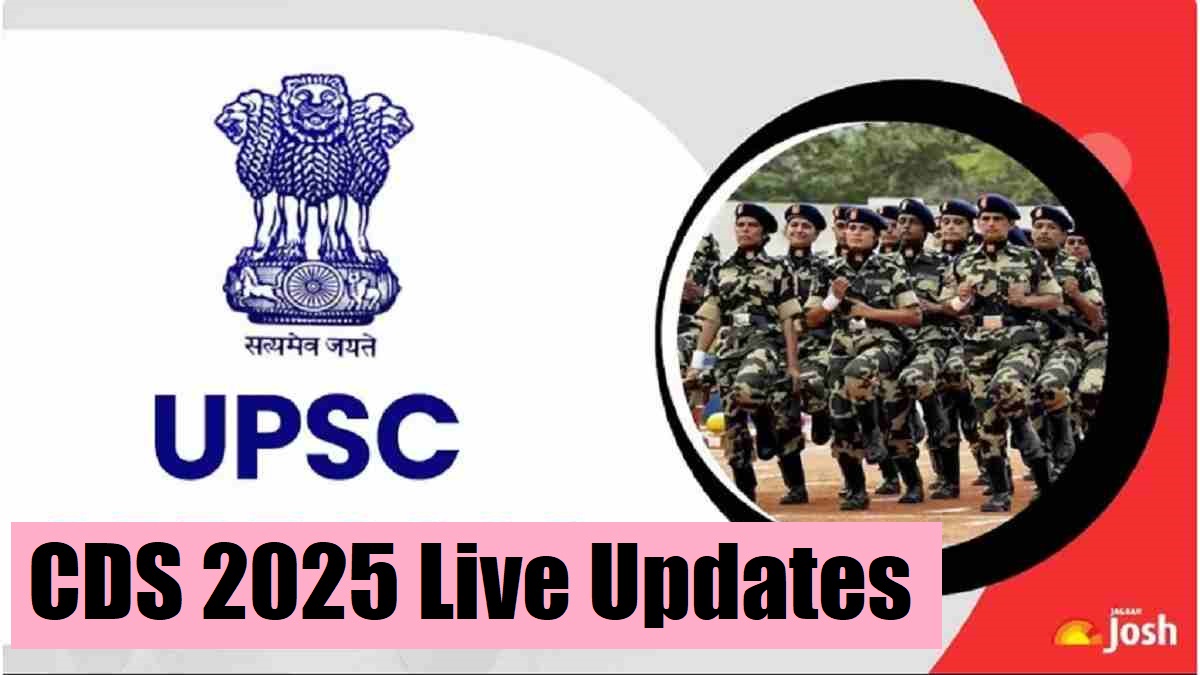 UPSC CDS 2025 Recruitment Notification OUT: Apply Online for CDS 1 at upsc.gov.in