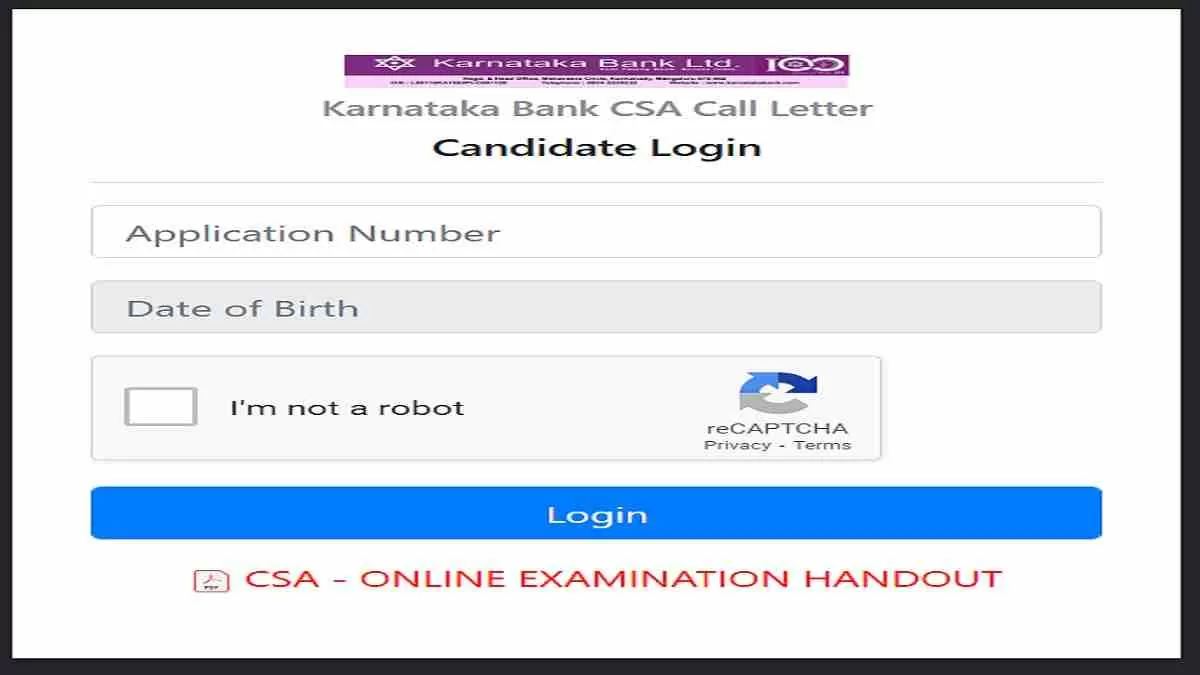 Get the direct link to Karnataka Bank Admit Card 2024 here.