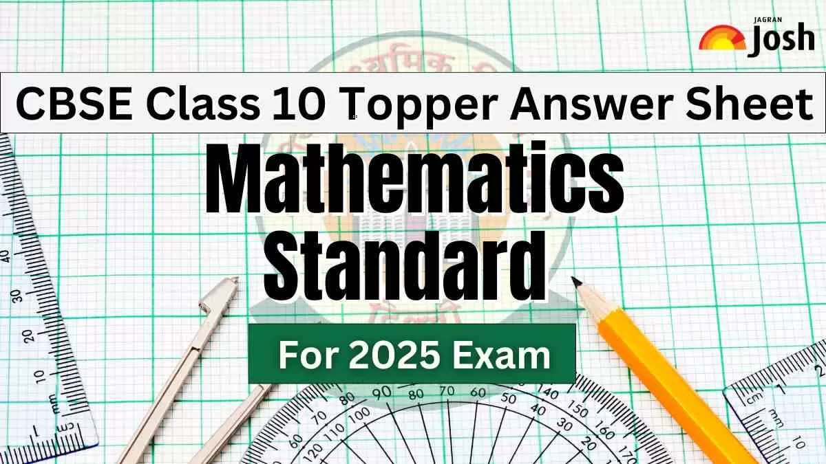 Download Here Class 10 Mathematics Standard Answer Sheet by CBSE Topper