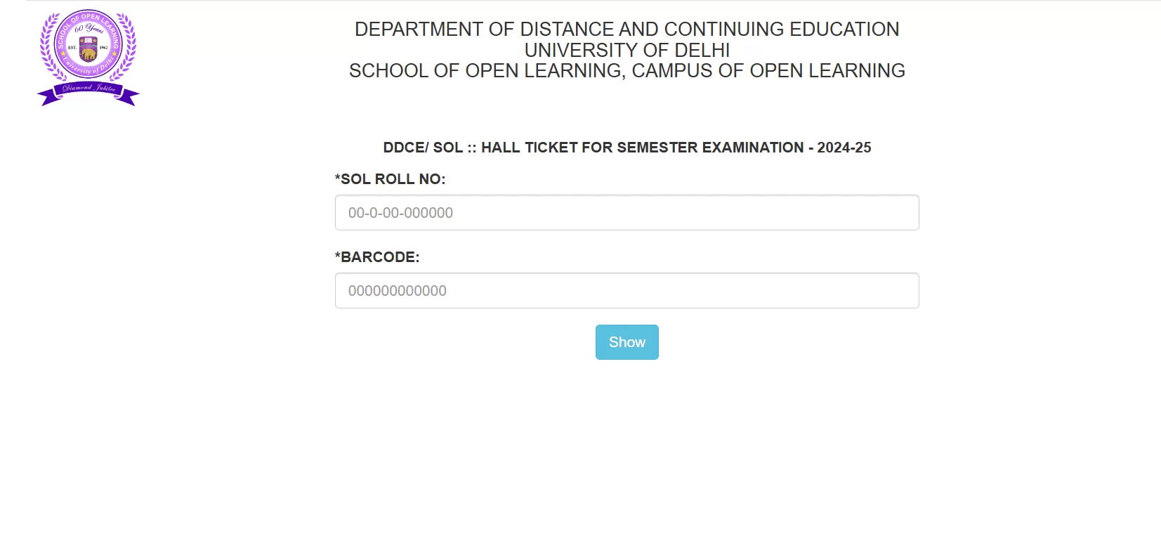 1st, 3rd और 5th सेमेस्टर के लिए DU SOL Admit Card 2024 आधिकारिक वेबसाइट sol.du.ac.in से डाउनलोड करें।