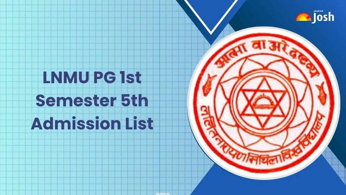 LNMU PG 1st Semester 5th Admission List