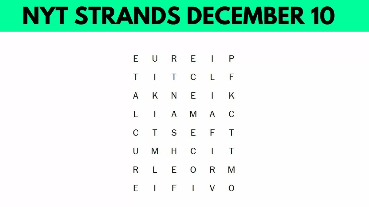 NYT Strands December 10