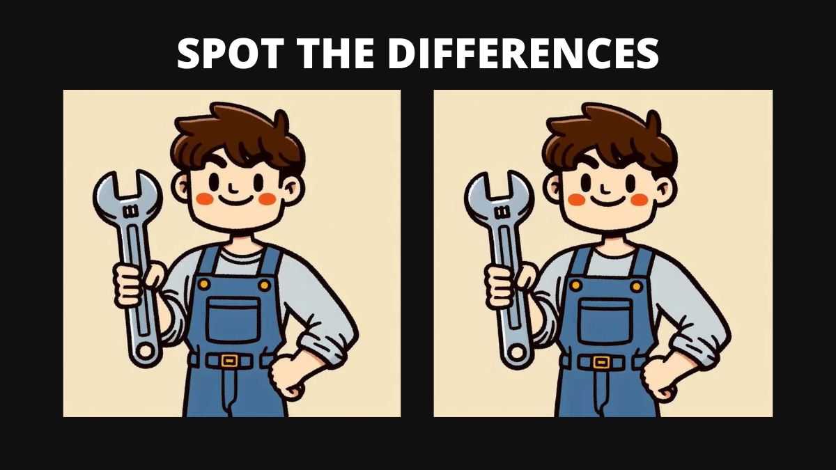 Spot Differences Between The Mechanic Pictures In Seconds